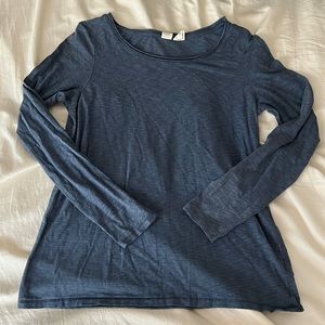 Dark blue, long sleeve t shirt